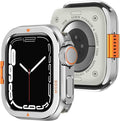 Amizee Metal Case Compatible with Apple Watch Series 9/8/7 45mm Case with Back Cover, Rugged Protective Bumper Cover for iWatch 45mm, Silver by Amizee
