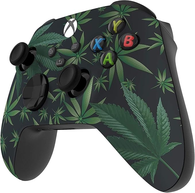 Custom Controllerzz Wireless Controller for Microsoft Xbox Series X/S & Xbox One - Custom Soft Touch Feel - Custom Xbox Series X/S Controller (X/S Weeds) - Image 3