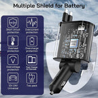 [2 Pack] Retractable Car Charger 4 in 1 Fast Car Phone Charger 69W, USB C Car Truck Accessories Adapter with 2X Retractable Phone Charger Cords and USB Port for i Phone 17/16/15/14,for Samsung S25/S24 - Image 6