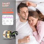 Smart Ring Health Tracker for Women Men, Sleep Tracker with Heart Rate,SpO₂,Blood Pressure, Fitness Ring for Activity Monitoring, No Subscription, Step Tracker Ring for ios&Android (Gold, #11) - Image 6