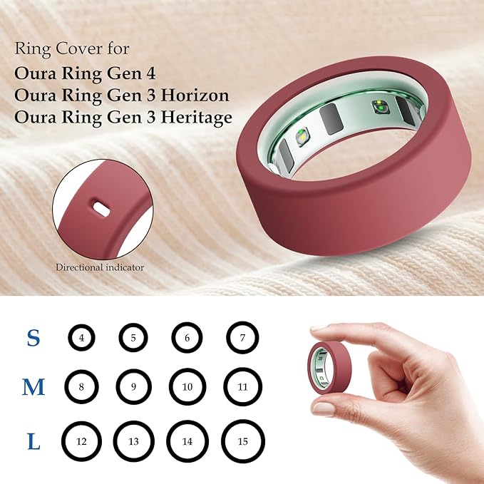 15 Pack Cover Compatible with Oura Ring Gen 4/4 Ceramic/Gen 3 Horizon/Gen 3 Heritage Case, Anti-Scratch Silicone Protector for Women Men Working Out Gym, Support Charging with Cover on - Image 2