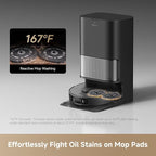 DREAME L40s Ultra AE Robot Vacuum and Mop Combo, 19,000Pa Suction, Self Emptying Dust Box, Flexible Mop & 167℉ Self Cleaning Washboard, Diverse Brush Selection, All-in-One Station, Auto Refill - Image 6