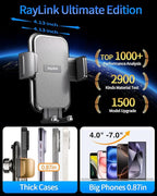 RayLink NO.1 Best Phone Holders for Your Car Ultimate Military-Grade Windshield Dashboard Vent【Upgraded Suction & Clip】 Cell Phone Mount with Patent & Safety Certs for iPhone 17 Pro Max 16 15 Samsung - Image 7