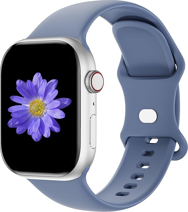 Sport Bands Compatible with Apple Watch 42mm 44mm 45mm 46mm 41mm 38mm 40mm 49mm for Women Men, Soft Silicone Strap for iWatch Wristband Series Ultra SE 11 10 9 8 7 6 5 4 3 2 1 by Cindgress