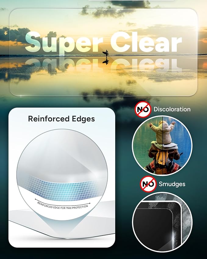 ZAGG Glass+ Screen Protector for iPhone 14 Plus/ 13 Pro Max - 3X Shatter Protection, High Scratch Resistance, Oil-Resistant, Reinforced Edges,InvisibleShield, Easy Install - Image 4