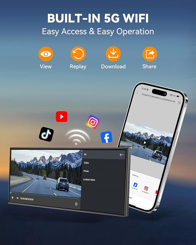 Largest 11.5"Wireless CarPlay Screen for Car,Portable A-pple Car Play & Android Auto,HD Touchscreen with 4K Dash Cam,Backup Camera,Bluetooth, Navigation,Voice Control,GPS,Mirror Link, for All Vehicles - Image 3