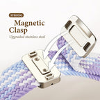 Braided Stretchy Bands with Magnetic Clasp Compatible for Apple Watch Band 38mm 40mm 41mm 42mm 44mm 45mm 46mm 49mm Women Men, Nylon Sport Solo Loop for iWatch Series 11 10 9 8 7 6 5 4 3 Ultra 3 2 1 SE - Image 3