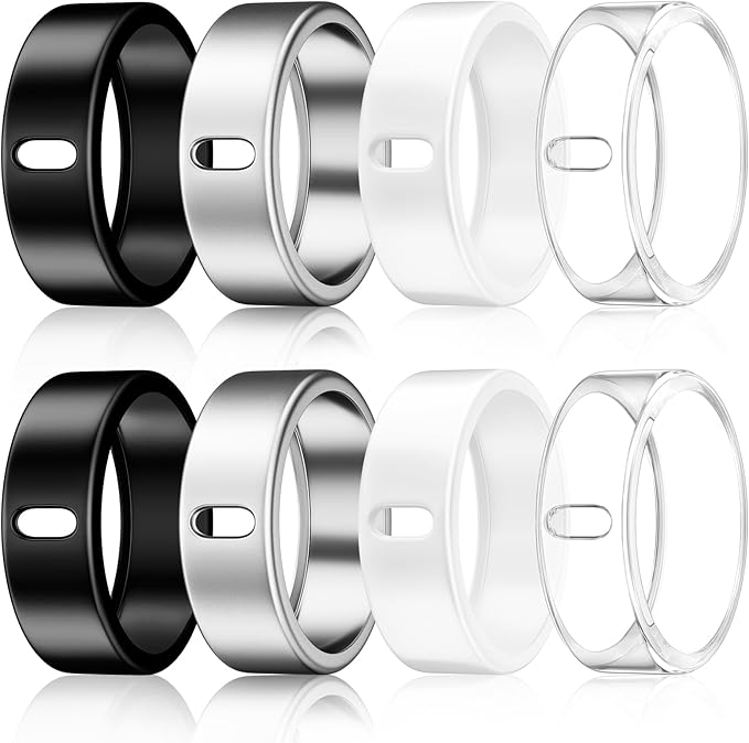8 Pack Cover Compatible with Oura Ring Gen 4/Oura Ring Gen 3 Horizon/Heritage,Charging Derectly,Matte Texture Wear-Resistant Anti-Scratch TPU Protector for Women Men Working Out Gym(C,Size 11) by Vigamen