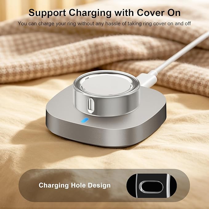 3 Pack Ring Cover Compatible with Oura Ring Gen 4/Oura Ring Gen 3 Horizon/Heritage-Size 7,Support Charging with Cover on,Anti-Scratch TPU Ultra-Thin Ring Protector for Men Women,Clear*3 - Image 4