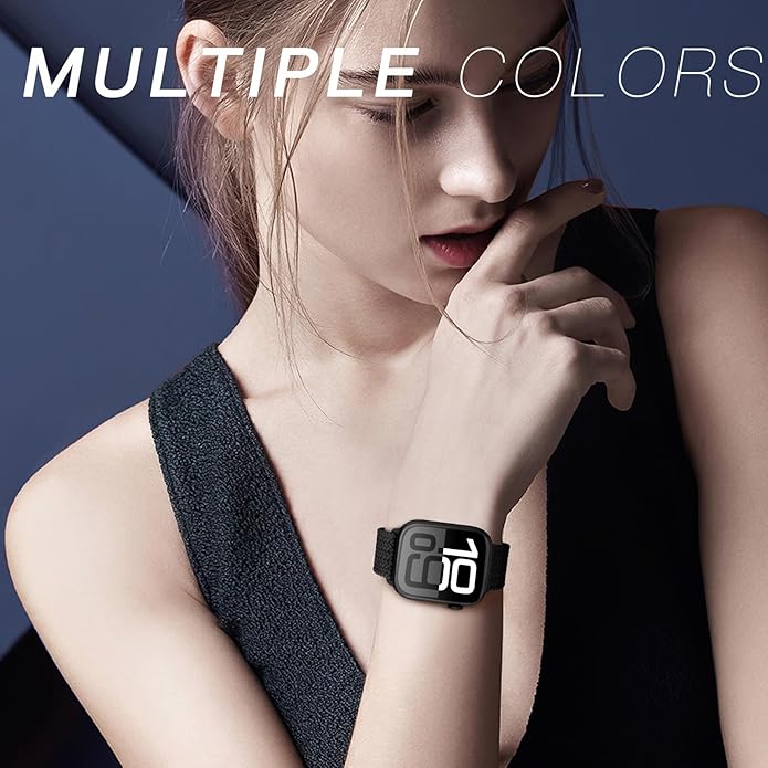 Braided Stretchy Band Compatible with Apple Watch Bands for Women 38mm 40mm 41mm 42mm 44mm 45mm 46mm 49mm Men,Soft Nylon Solo Loop Sport Straps for iWatch Series 11 10 9 8 7 6 5 4 3 SE Ultra - Image 7