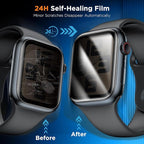LK 4 Pack for Apple Watch Screen Protector 40mm Privacy, [Anti-Spy] Upgrade Soft TPU Film Apple Watch 40mm Screen Protector Series 6/5/4/SE, 3D Full Coverage, HD Ultra-thin Touch Sensitvie - Image 3