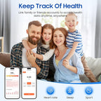 Smart Health Ring, Featuring Stress and Sleep Monitoring Functions, Compatible with iOS and Android,Waterproof Fitness Tracker for Women & Men, No Subscription Fee. (Silver, 11) - Image 3