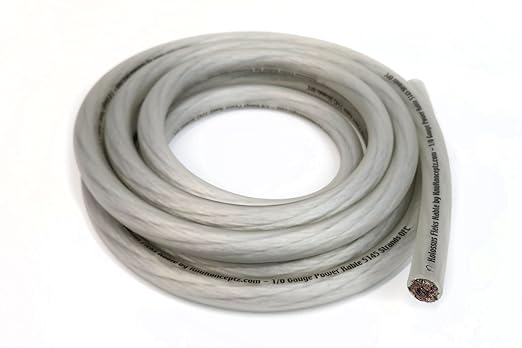 KnuKonceptz Kolossus Flex Silver OFC 8 Gauge Power Battery Wire Copper Ground Cable - 15 Feet - Image 2