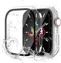 Waterproof Case for Apple Watch Series SE 3/SE 2/SE/Series 4 5 6 44mm Built-in Tempered Glass Screen Protector,[Slim Guard PC Bumper] [Touch Sensitive] Full Protective Face Cover Compatible iWatch by idudu