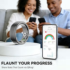 Smart Ring for Women Men,Fitness Ring with 24/7 Activity Tracking,Stress,Sleep Monitoring,No APP Subscription Fees,Compatible with iOS & Android, HarmonyOS Black, 13# - Image 4