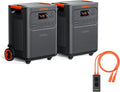 Jackery HomePower 3600 Plus Portable Power Station Double Kit, 7168Wh LFP Solar Generator with Parallel Connector, 7200W AC Output, Expandable to 21kWh, Essential Home Backup for Power Outages by JackeryInc