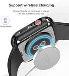 HANKN 6 Pack Hard Case for Apple Watch Series 11 10 42mm Tempered Glass Screen Protector Case, Full Protective Cover Ultra-thin Shatterproof Shockproof Shell Iwatch Bumper (Blue+Silver+Starlight+Black+White+Clear) - Image 3