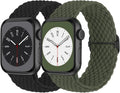 Braided Solo Loop Compatible with Apple Watch Band 38mm 40mm 41mm 42mm 44mm 45mm 46mm 49mm Women Men, Adjustable Stretchy Bands Elastic Sport Strap for iWatch Series 11 10 9 8 7 6 5 4 3 2 SE Ultra 3 2 by Butifacion
