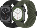 Braided Solo Loop Compatible with Apple Watch Band 38mm 40mm 41mm 42mm 44mm 45mm 46mm 49mm Women Men, Adjustable Stretchy Bands Elastic Sport Strap for iWatch Series 11 10 9 8 7 6 5 4 3 2 SE Ultra 3 2 by Butifacion