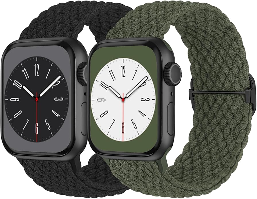 Braided Solo Loop Compatible with Apple Watch Band 38mm 40mm 41mm 42mm 44mm 45mm 46mm 49mm Women Men, Adjustable Stretchy Bands Elastic Sport Strap for iWatch Series 11 10 9 8 7 6 5 4 3 2 SE Ultra 3 2 by Butifacion