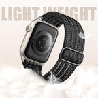 Braided Stretchy Band Compatible with Apple Watch Bands 38mm 40mm 41mm 42mm 44mm 45mm 46mm 49mm for Women Men, Adjustable Nylon Solo Loop Elastic Straps for iWatch Series 10 9 8 7 6 5 4 3 2 1 SE Ultra - Image 5