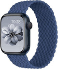 Braided Solo Loop for Apple Watch Band 40mm 42mm 41mm 38mm 44mm 46mm 45mm Ultra/3 2 49mm Men/Women,Stretchy Nylon Sport wristband Strap for iWatch Bands Series 11/10/9/8/7/6 5/4/3/SE 40 44 42 45 46 mm by DMVEIMAL