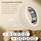 10 Pack Covers Compatible with Oura Ring Gen 4/4 Ceramic/Oura Ring 3 Cover, Ultra-Thin Anti-Scratch Silicone Ring Protector for RingConn Gen 2/Gen 2 Air/ULTRAHUMAN Ring AIR for Women Men - Image 2
