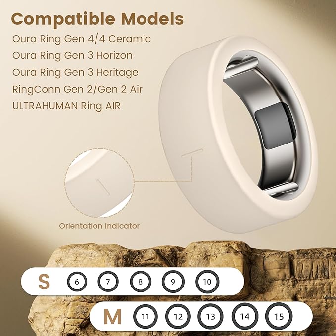 Ultra-Thin Covers Compatible with Oura Ring Gen 4/Oura Gen 3 Cover, Anti-Scratch Elastic Silicone Protector Case Smart Rings Accessories for ULTRAHUMAN Ring AIR/RingConn Gen 2/Air Women Men, 4 Pack - Image 2