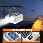 Portable Solar Power Lanterns 4 Pack, Lanterns for Power Outages, 5 Light Modes LED Camping Lights Lantern Flashlight, IPX4 Waterproof Tent Light for Hurricane Hiking Emergency Light, Gray - Image 2