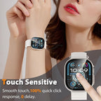 2 Pack Hard Case for Apple Watch Ultra 3/2/1 49mm, Tempered Glass Bumper Anti-Scratch HD Ultra-Thin Protective Face Cover, Titanium - Image 6