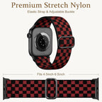 Charlam Stretchy Bands Compatible with Apple Watch Band 40mm 41mm 42mm 38mm 44mm 45mm 46mm 49mm Women Men, Soft Fashion Nylon Braided Elastic Strap for iWatch Series 10 SE 9 8 7 6 5 4 3 2 1 Ultra 2 - Image 4
