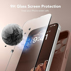 Magnetic for iPhone 14 Pro Case, Compatible with MagSafe, [Full Camera Protection][Screen Protector] Silicone Shockproof Protective Phone Case for iPhone 14 Pro 6.1", Brown - Image 4