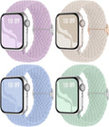 Braided Stretchy Solo Loop Compatible for Apple Watch Band 38mm 40mm 41mm 42mm 44mm 45mm 46mm 49mm for Women Men, Nylon Elastic Straps Wristbands for iWatch Series 11/10 9 8 7 6 5 4 3 SE/Ultra 3 2 1 by Suitisbest