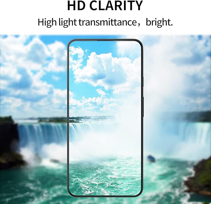 4 Pack Glass Screen Protector Compatible for Samsung Galaxy S25 FE [9H Hardness]-HD 5g Screen Tempered Glass, Scratch Resistant,Easy Install [Case Friendly] - Image 5