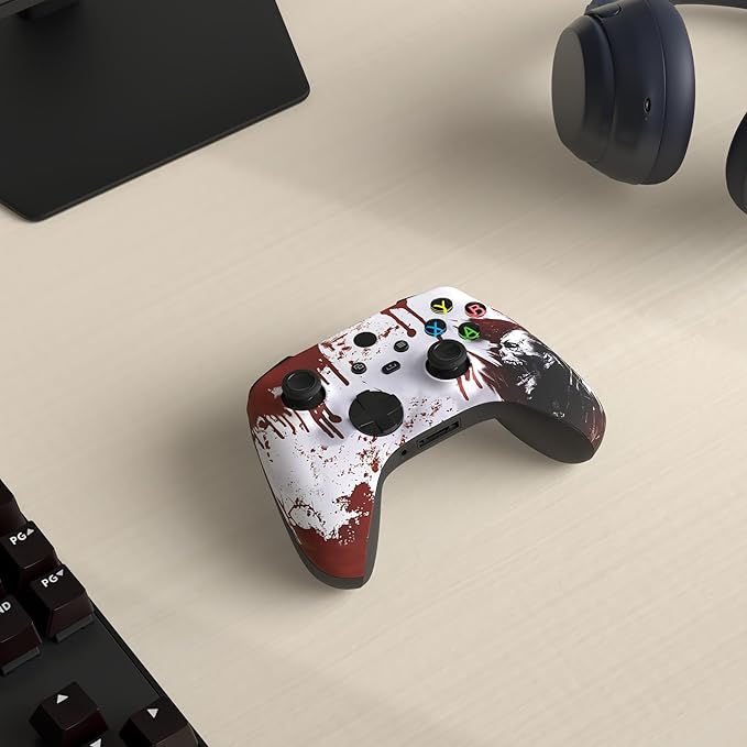 Custom Controllerzz Wireless Controller for Microsoft Xbox Series X/S & Xbox One - Custom Soft Touch Feel - Custom Series X/S Controller (X/S Bloody Zombie) - Image 2