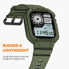 amBand E1 Sport Case Band for Apple Watch Ultra 3/2/1 & SE 3/2/1 & Series 11 10 9 8 7 6 5 4 3 49mm 46mm 45mm 44mm 42mm 41mm 40mm 38mm, Shockproof & Scratch Resistant Rugged Bumper for Men Women - Image 3