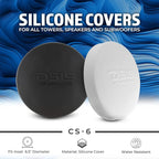 DS18 Hydro CS-6/WH 6.5" Silicone Marine Speaker Cover - Water, Dust and UV Rays Protection - Compatible with Tower Speakers - Great Durability - Special Edition (Pair) - Image 2