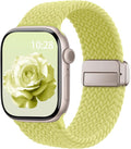 Braided Stretchy Band Compatible with Apple Watch Bands 38mm 40mm 41mm 42mm 44mm 45mm 46mm 49mm Women Men, Soft Nylon Solo Loop Magnetic Sport Strap for iWatch Series 11 10 9 8 7 6 5 4 3 2 1 SE Ultra by HEARTBOOM