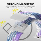 Braided Stretchy Band Compatible with Apple Watch Band 38mm 40mm 41mm 42mm 44mm 45mm 46mm 49mm Women Men, Adjustable Nylon Elastic Magnetic Clasp Strap for iWatch Series 10 9 8 7 6 5 4 3 2 1 SE Ultra - Image 2
