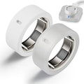 Protector Compatible for Oura Ring 4/Gen 4 Ceramic/Gen 3 Cover,Silicone Anti-Scratch Elastic Ring Finger Case Woking Out Gym for Women Men-Clear+White-L for 12/13/14/15 by Snyeest