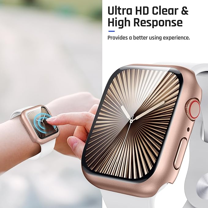 Goton Waterproof Case Compatible for Apple Watch Series 11/10 Screen Protector 46mm, Hard Bumper with Tempered Glass for iWatch 11 Cover 46 mm - Image 6