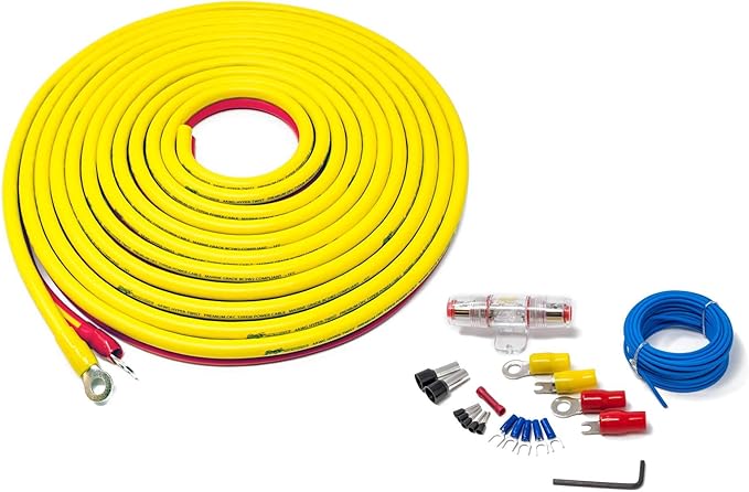 Stinger Amplifier Wiring Kit (4 Gauge - Marine Grade) by STINGER
