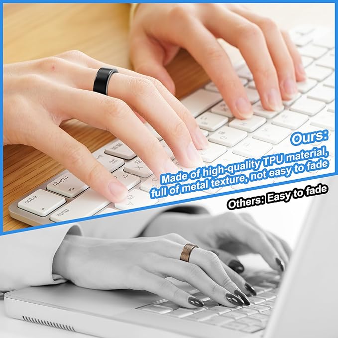 5 Pack Ring Cover Compatible with Oura Ring Gen 4/Oura Ring Gen 3 Horizon/Heritage, Abrasion-Resistant TPU Case for Oura Ring Protector Accessories for Oura Size 7 - Image 4