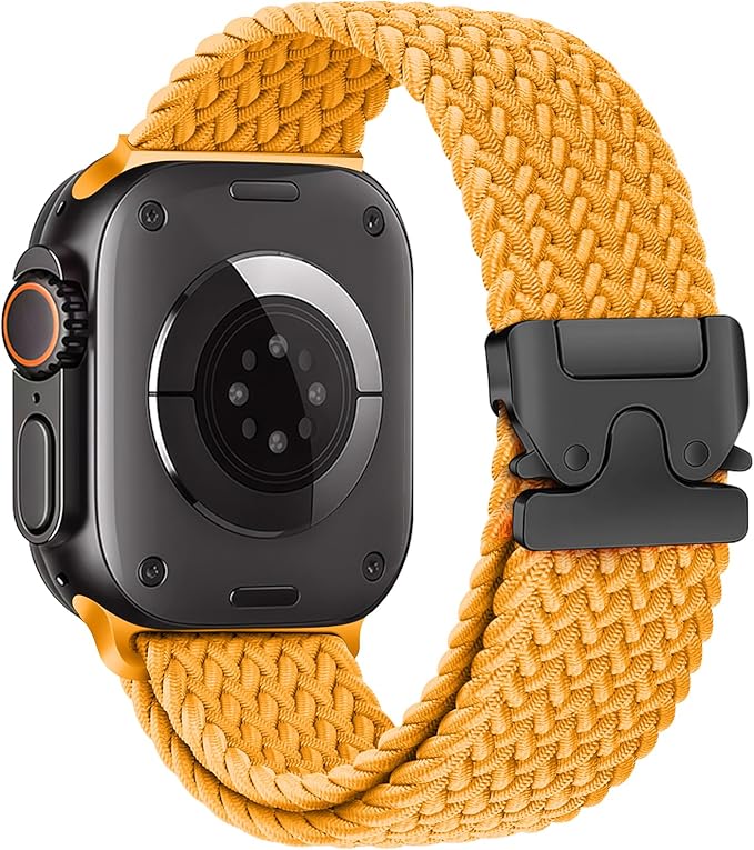 Braided Solo Loop for Apple Watch Ultra 3/2 Bands 49mm 46mm 45mm 44mm 42mm Men/Women,Parachute Buckle Stretchy Elastic Nylon Sport Strap Wristband for iWatch Bands Series 11 10 9 8 7 6 5 4 3 SE3/2 by DMVEIMAL