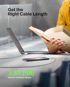 Belkin USB A to USB C Cable, 3.3ft, 15W - Type C Charger, iPhone Charger Cord, Soft, Braided, Flexible for iPhone 17 & 16, Galaxy S25, Pixel 10, iPad Pro, Airpods Pro, Switch & More - White - Image 7