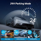 360°View 4 Channel Dash Cam, 2K+1080P Front and Rear Inside Left Right, NHOPEEW 3 inch IPS Screen Dash Camera for Cars, WiFi/APP Control, Night Vision, 24H Parking Mode, 64GB TF Card, Loop Recordin - Image 7