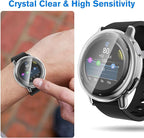 Fintie 3 Packs Screen Protector Case Compatible with Garmin Vivoactive 5, Soft TPU Plated Bumper Full Cover Protective Cases Scratch-Proof, Black/Gold/Clear - Image 4