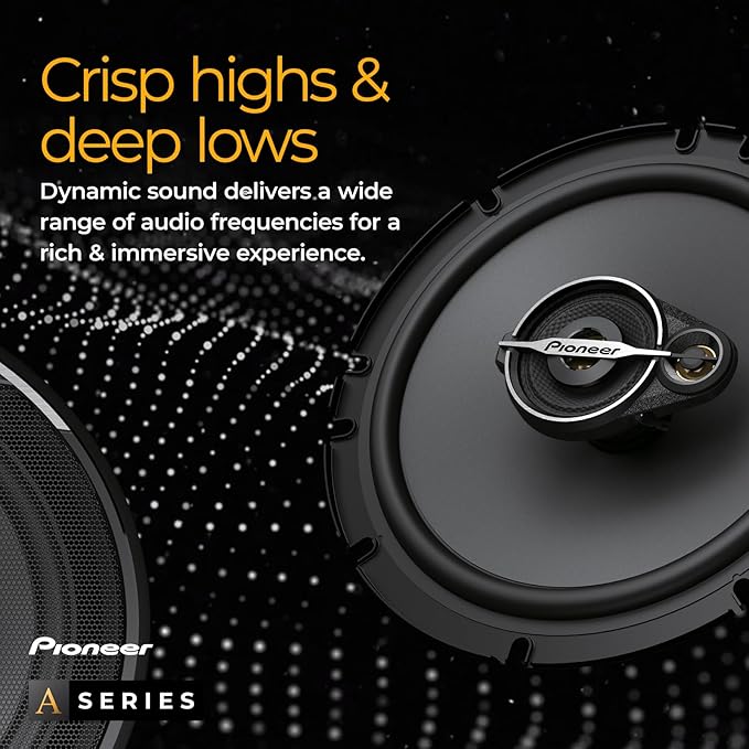 PIONEER A-Series Standard TS-A1371F 5.25” 3-Way Speakers (Pair) – 300W Max, Balanced Sound + Smooth Treble, Enhanced Bass, Great Stock Replacement - Image 5