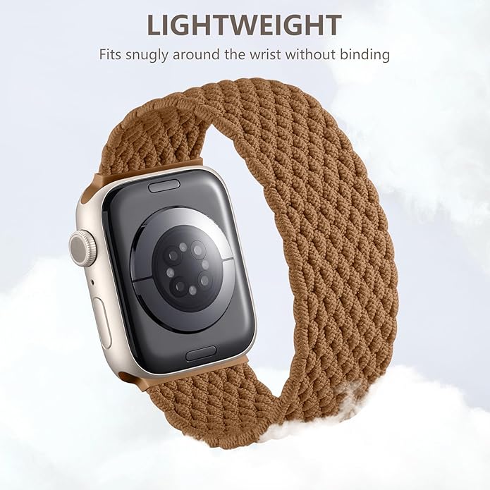 Zedoli Braided Solo Loop Bands Compatible with Apple Watch Band 38mm 40mm 41mm 42mm 44mm 45mm 46mm 49mm Women Men, Stretchy Nylon Sport Elastic Strap for iWatch Series 11 10 9 8 7 6 5 4 3 2 1 SE Ultra - Image 3