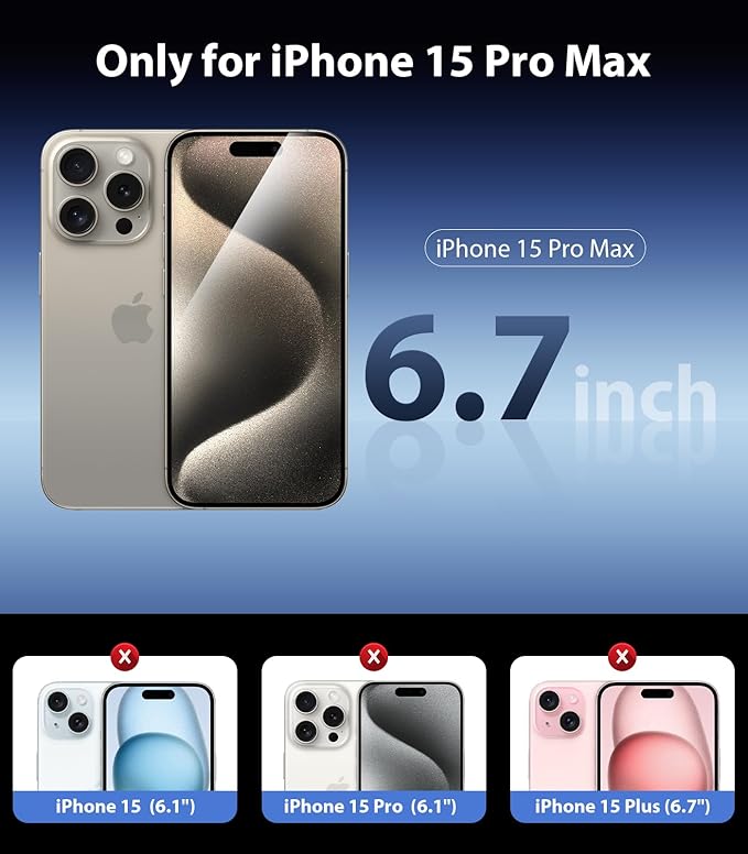 Mkeke 3 Pack Screen Protector for iPhone 15 Pro Max 6.7", [9H+ Tempered Glass] [Easy Installation Frame] [Military-Grade Drop Protection] HD Clear, Anti-Scratch, Bubble Free - Image 8